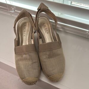 Lauren Ralph Lauren Tan Espadrilles with Breathable Design